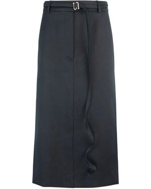 Sportmax Belted Midi Skirt - Blue