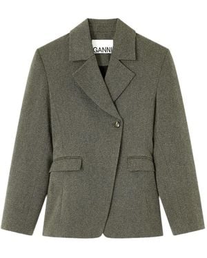 Ganni Mouline Blazer - Green