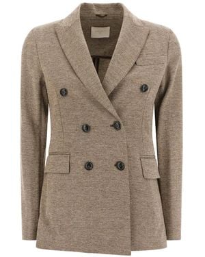 Circolo 1901 Double-Breasted Blazer - Gray