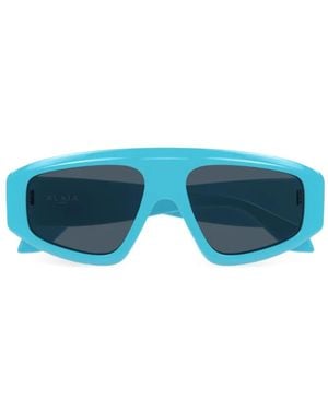 Alaïa Occhiali Da Sole A Mascherina - Blu
