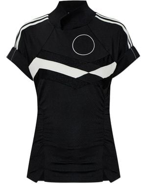 adidas Three-Stripe-Sleeve T-Shirt - Black