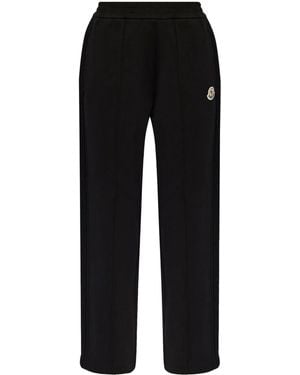 Moncler ロゴパッチ トラックパンツ - ブラック