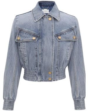 Zimmermann Chest-Pocket Denim Jacket - Blue