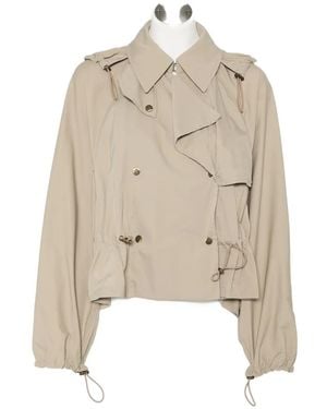 Burberry Drawstring-Waist Jacket - Natural