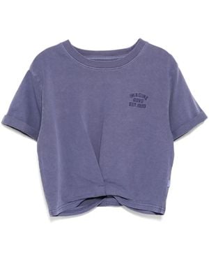 Izzue T-Shirt Con Ricamo - Blu