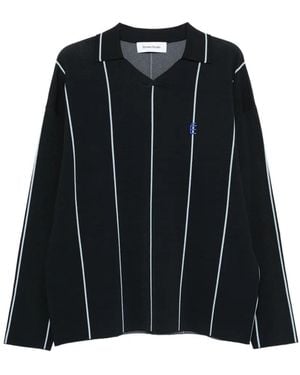 Etudes Studio Sweat À Rayures - Black