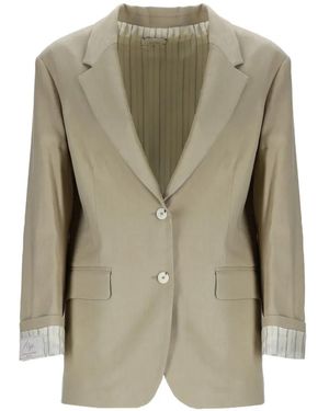 Alysi Button Blazer - Green