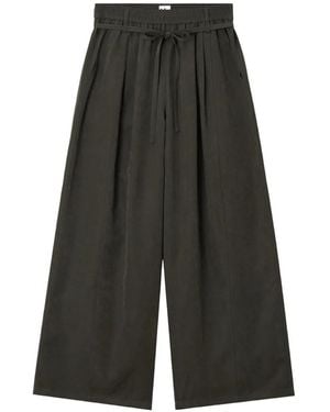 B+ AB Pleated Palazzo Pants - Gray