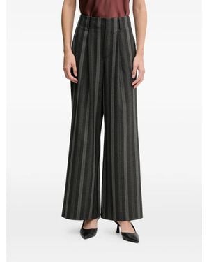 Mos Mosh Mmevine Scarla Striped Trousers - Black