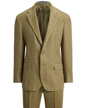 Polo Ralph Lauren Buttoned Linen Suit - Green