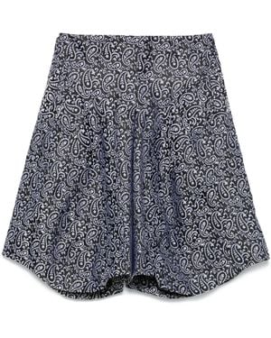 Comme des Garçons Paisley Jacquard Shorts - Grey