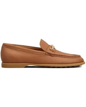 Tod's Metal Trim Loafers - Brown