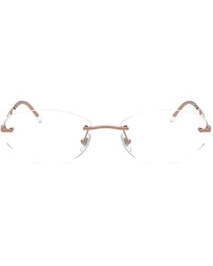 Ray-Ban Rb3792V Rimless Geometric-Frame Glasses - White