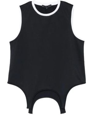 Tibi Active Knit Tank Top - Black