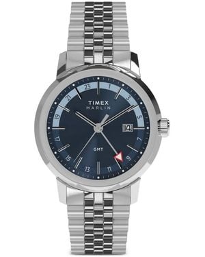 Timex Marlin Quartz Gmt Armbanduhr 40Mm - Blau