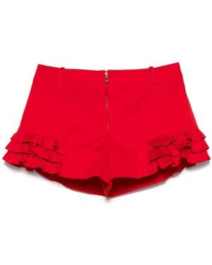 Sandro Ruffle-Detail Short - Red