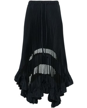 Claudie Pierlot Pleated Midi Skirt - Black