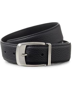 ZEGNA Leather Belt - Black