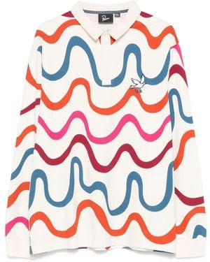 by Parra アブストラクトパターン ポロシャツ - レッド