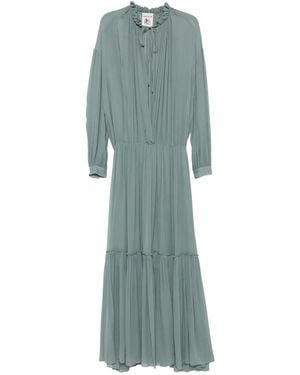 Erika Cavallini Semi Couture Pleated Maxi Dress - Green