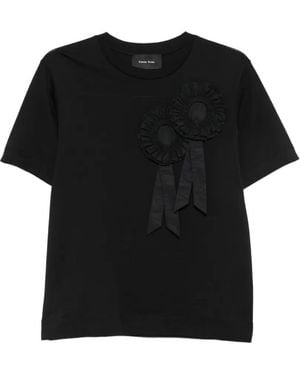 Simone Rocha Ribbon Rosette Boy T-Shirt - Black