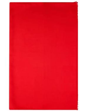 Max Mara Fringed Scarf - Red
