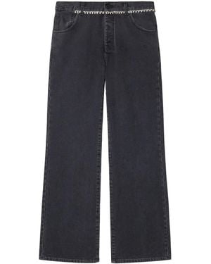 Off-White c/o Virgil Abloh Belted Wide Jeans - Blue