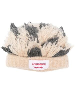 Charles Jeffrey Shaggy-Ears Beanie - Natural
