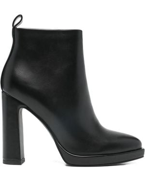 Exe' Pull-Tab Ankle Boots - Black