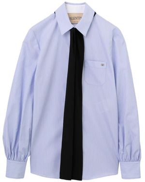 Valentino Garavani Bead-Embellished Shirt - Blue