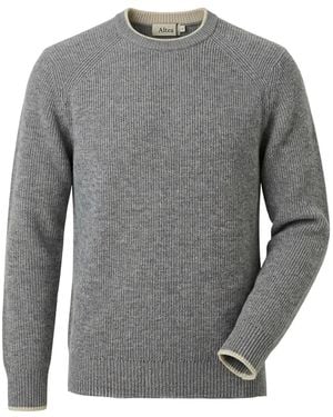 Altea Ribbed-Knit Raglan-Sleeve Sweater - Gray