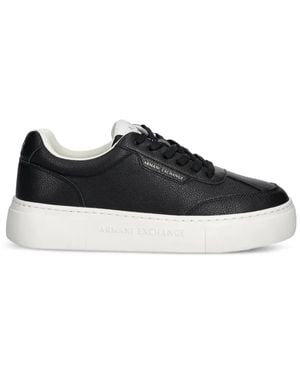 ARMANI EXCHANGE Platform Trainers - Black