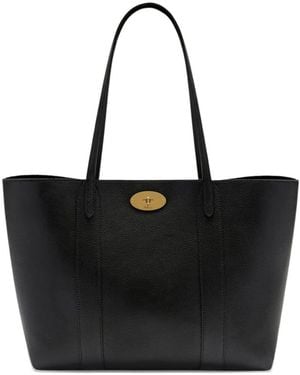 Mulberry Bayswater Grained Leather Tote Bag - Black