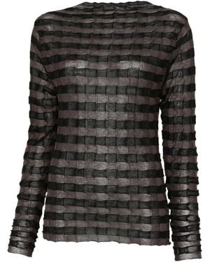 Phisique Du Role Striped Top - Black