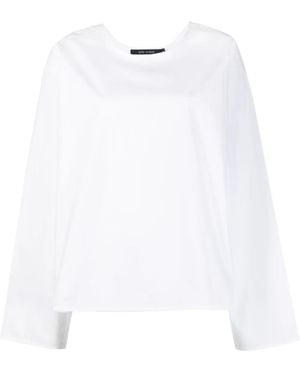 Sofie D'Hoore Plain Long-Sleeve Blouse - White