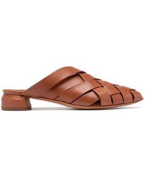 Officine Creative Leather Mules - Brown