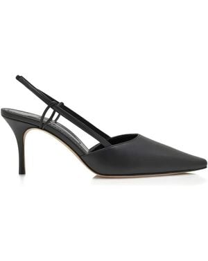 Manolo Blahnik Pointed Slingback Pumps - Black
