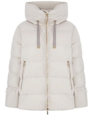 Moorer Padded Hooded Jacket - White