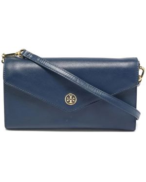 Tory Burch Robinson クラッチバッグ - ブルー
