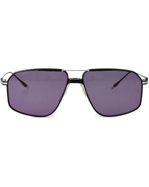 Jacques Marie Mage Browline Jagger Sunglasses - Purple