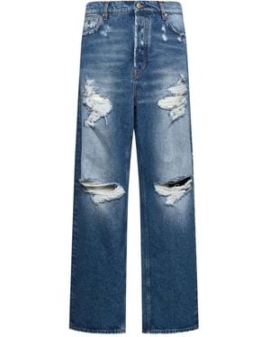 John Richmond Distressed Jeans - Blue