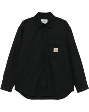 Carhartt Chemise À Détail De Poche - Noir