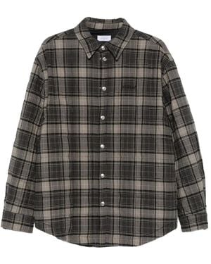 Off-White c/o Virgil Abloh Giacca-Camicia A Quadri - Grigio