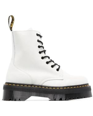 Dr. Martens ホワイト Jadon プラットフォーム ブーツ