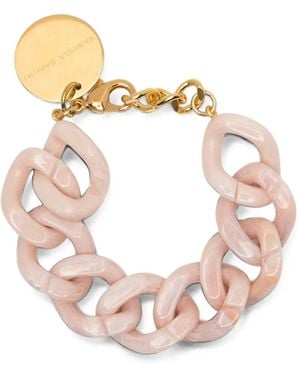 Vanessa Baroni Pulsera De Cadena Barbada Gruesa - Rosa