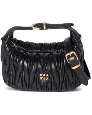 Miu Miu Mini Wander Handtasche - Schwarz