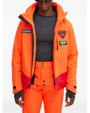 Rossignol Hero Blackside Hooded Ski Jacket - Orange