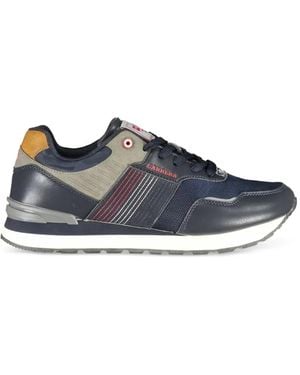 Carrera Stripe-Detail Mesh-Panel Sneakers - Blue