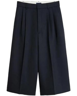 Soeur Jude Pleated Wide-Leg Trousers - Blue