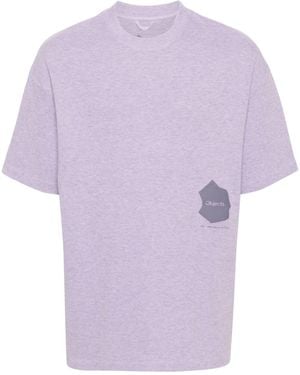 Objects IV Life Waffle Logo-Print Cotton T-Shirt - Purple